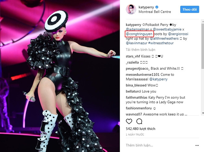 Katy Perry diện đồ của nhà thiết kế Công Trí ''thổi tung'' sân khấu ảnh 1