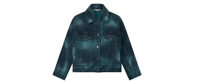 Stella McCartney: Áo denim ánh rêu trẻ trung và bụi bặm. Mê hoặc thị giác bằng hiệu ứng màu loang tuyệt đẹp trên trang phục Hè ảnh 6
