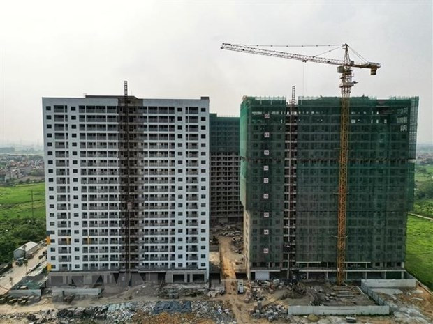 Một dự án nhà ở xã hội ở Bắc Giang. (Ảnh: Tuấn Anh/TTXVN) Giải quyết rào cản khiến người lao động khó tiếp cận nhà ở xã hội ảnh 2