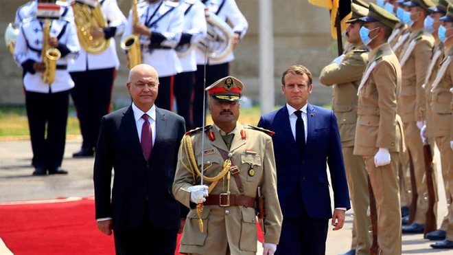 Tổng thống Pháp Macron cam kết ủng hộ chủ quyền của Iraq ảnh 1