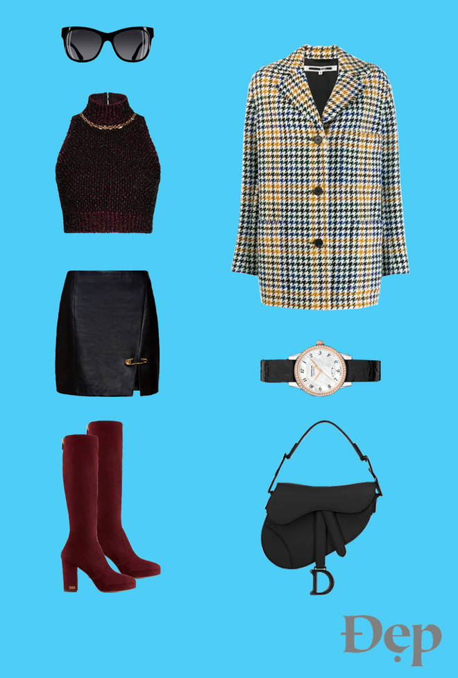 Gợi ý cách phối trang phục họa tiết nanh sói mùa Thu Đông sành điệu ảnh 8