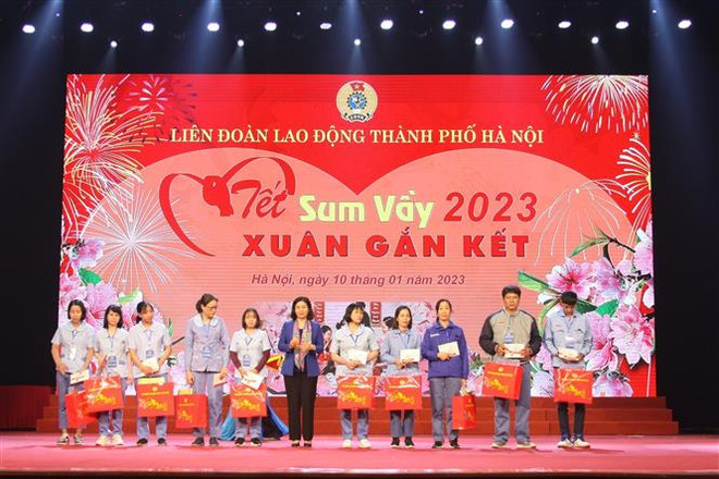 "Tết sum vầy" ấm áp với hơn 1.000 đoàn viên, công nhân lao động Thủ đô ảnh 2