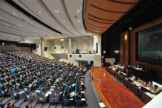 Một phiên họp của Quốc hội Thái Lan ở thủ đô Bangkok ngày 5/6/2019. (Ảnh: THX/TTXVN) 2 đảng nhỏ rút khỏi liên minh cầm quyền Thái Lan, đóng vai trò độc lập ảnh 1