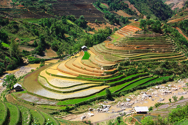 Mù Cang Chải đẹp như tranh vẽ vào mùa những con nước đổ ải ảnh 3