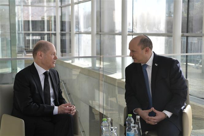 Thủ tướng Đức Olaf Scholz có chuyến thăm chính thức Israel ảnh 1