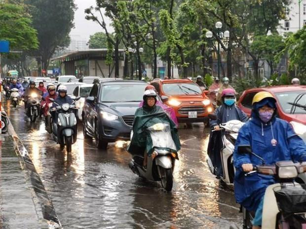 (Ảnh minh họa: Thành Đạt/TTXVN) Chiều tối và đêm 16/6, các khu vực trong cả nước đều có mưa, dông ảnh 1