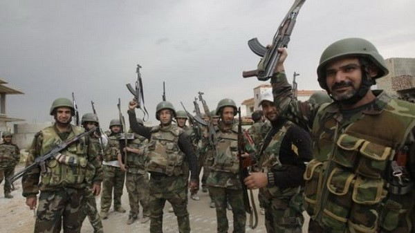 Quân đội Syria. (Nguồn: presstv.ir) Quân đội Syria hạ máy bay do thám không người lái ở miền Đông ảnh 1