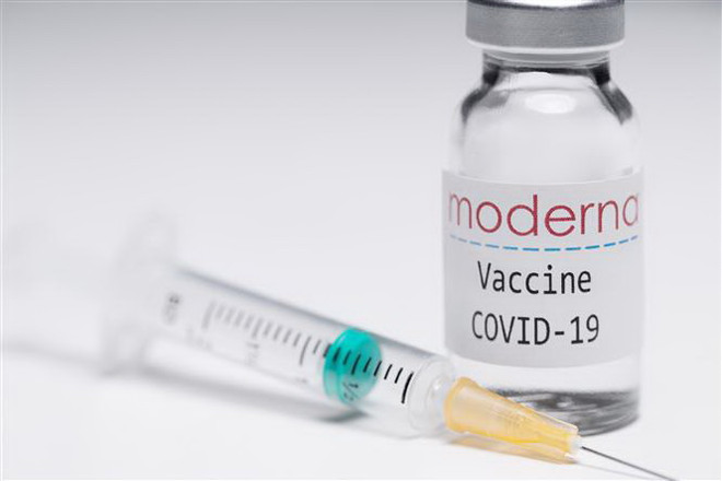 Vắcxin ngừa COVID-19 của tập đoàn dược phẩm Mỹ Moderna. (Ảnh: AFP/TTXVN) Moderna cam kết cấp cho EU 160 triệu liều vắcxin ngừa COVID-19 ảnh 1
