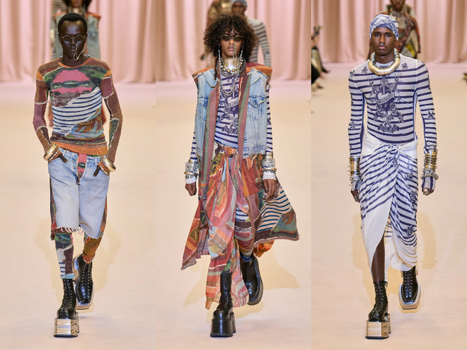 Sự nổi loạn và phá cách đặc trưng trong bộ sưu tập mới của Balmain ảnh 3