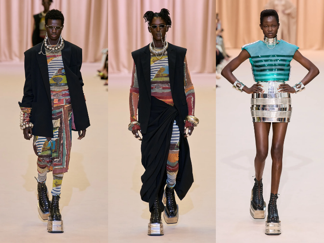 Sự nổi loạn và phá cách đặc trưng trong bộ sưu tập mới của Balmain ảnh 6