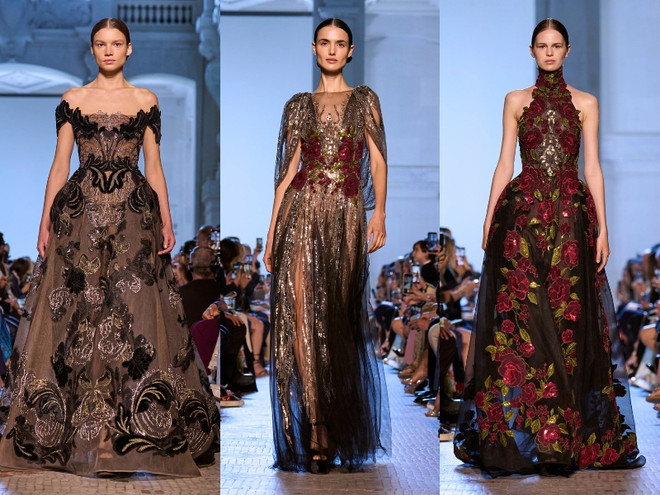 Elie Saab Thu Đông 2023: Dấn ấn thời trang huy hoàng thời Trung cổ ảnh 11