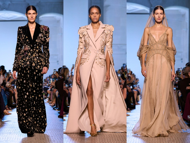 Elie Saab Thu Đông 2023: Dấn ấn thời trang huy hoàng thời Trung cổ ảnh 9