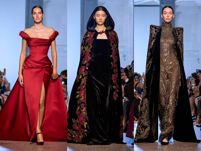 Elie Saab Thu Đông 2023: Dấn ấn thời trang huy hoàng thời Trung cổ ảnh 12