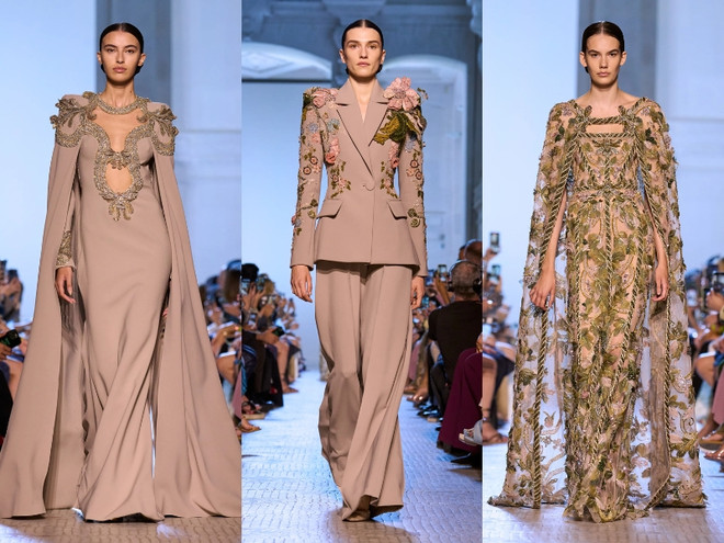 Elie Saab Thu Đông 2023: Dấn ấn thời trang huy hoàng thời Trung cổ ảnh 6