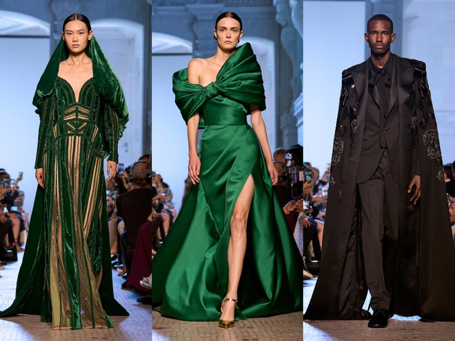 Elie Saab Thu Đông 2023: Dấn ấn thời trang huy hoàng thời Trung cổ ảnh 10