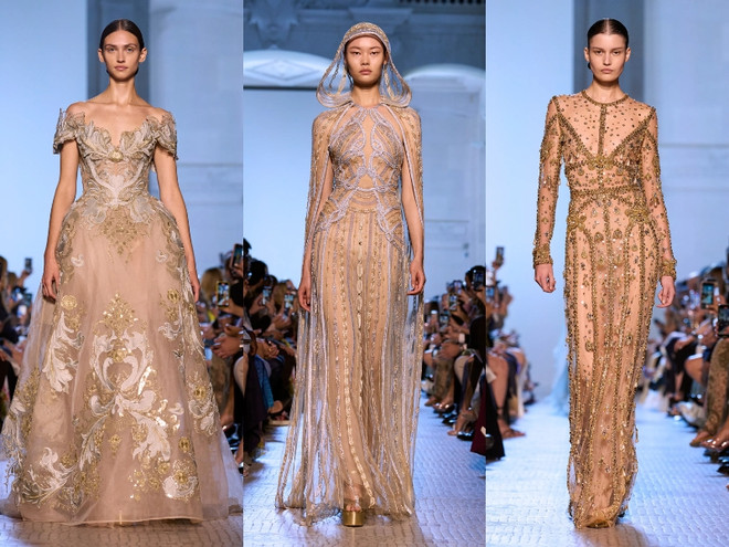 Elie Saab Thu Đông 2023: Dấn ấn thời trang huy hoàng thời Trung cổ ảnh 14