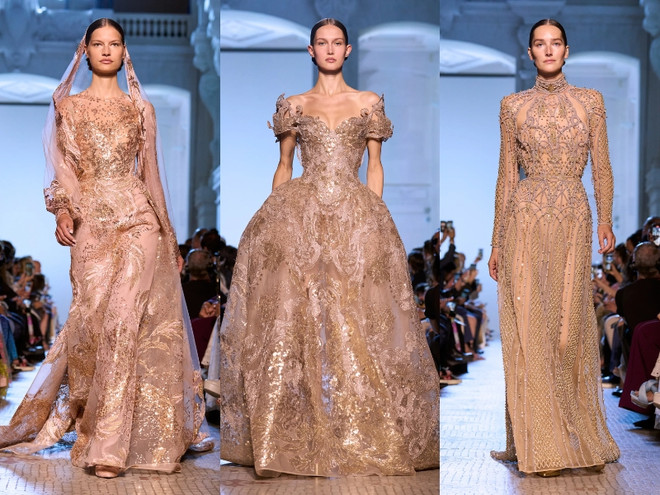 Elie Saab Thu Đông 2023: Dấn ấn thời trang huy hoàng thời Trung cổ ảnh 23
