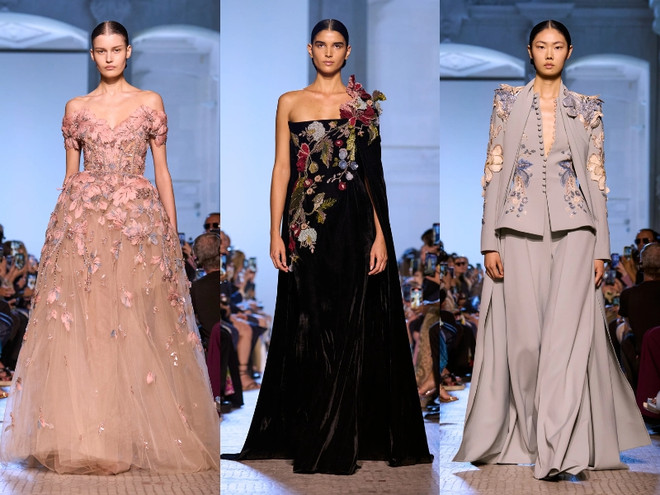 Elie Saab Thu Đông 2023: Dấn ấn thời trang huy hoàng thời Trung cổ ảnh 3