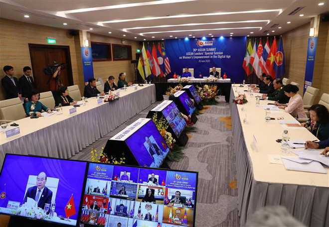 Quang cảnh một phiên họp nằm trong chương trình Hội nghị Cấp cao ASEAN lần thứ 36. (Ảnh: TTXVN) ASEAN và Australia thảo luận hợp tác giai đoạn dịch COVID-19 ảnh 1