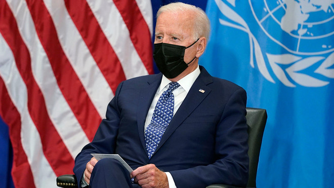 Tổng thống Mỹ Joe Biden. (Nguồn: AP) Mỹ cam kết tăng đóng góp cho chống biến đổi khí hậu, dịch COVID-19 ảnh 1