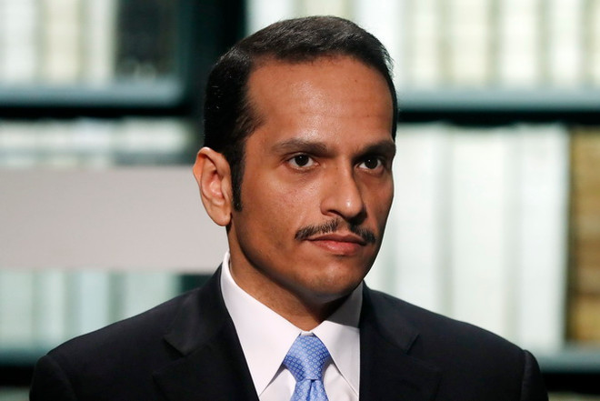 Ngoại trưởng Qatar Mohammed bin Abdulrahman al-Thani trong cuộc họp báo ở Wolfenbuettel, Đức ngày 9/6. (Nguồn: EPA/TTXVN) Qatar khẳng định vẫn đang nỗ lực hòa giải căng thẳng vùng Vịnh ảnh 1