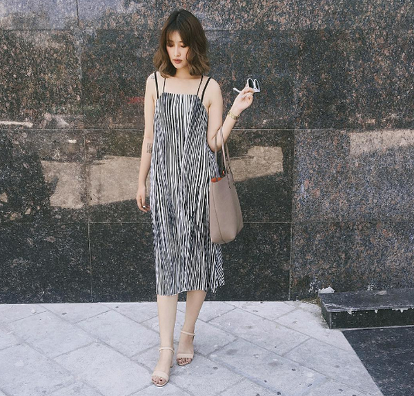 Trang phục xuống phố ngày Hè oi ả của các tín đồ thời trang Việt ảnh 2