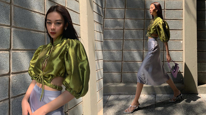 Học cách phối tím lilac cho trang phục ngày Hè từ mỹ nhân Việt ảnh 8