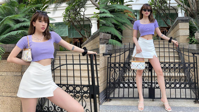 Học cách phối tím lilac cho trang phục ngày Hè từ mỹ nhân Việt ảnh 10