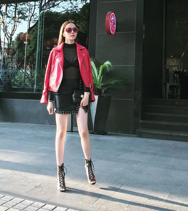 Gió mùa về, mỹ nhân Việt lăngxê áo len và váy dài tay xuống phố ảnh 3