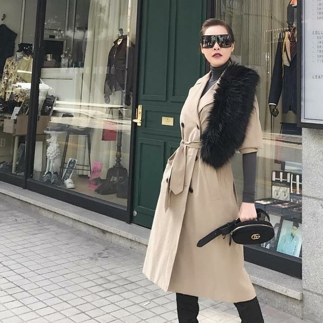 Gió mùa về, mỹ nhân Việt lăngxê áo len và váy dài tay xuống phố ảnh 10