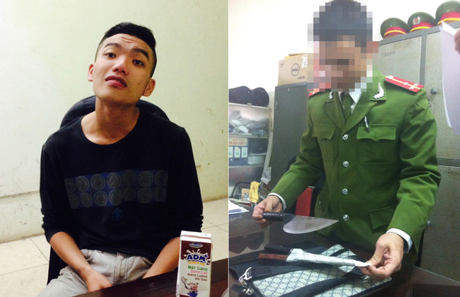 Hà Nội: Tạm giữ hình sự đối tượng kề dao bầu vào cổ cảnh sát ảnh 1