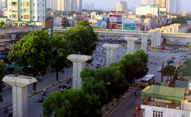 Thi công trở lại 8 hạng mục đường sắt tuyến Cát Linh-Hà Đông ảnh 1