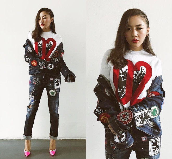 Mỹ nhân Việt trổ tài mix áo thun, tỏa sắc hút hồn trên đường phố ảnh 8