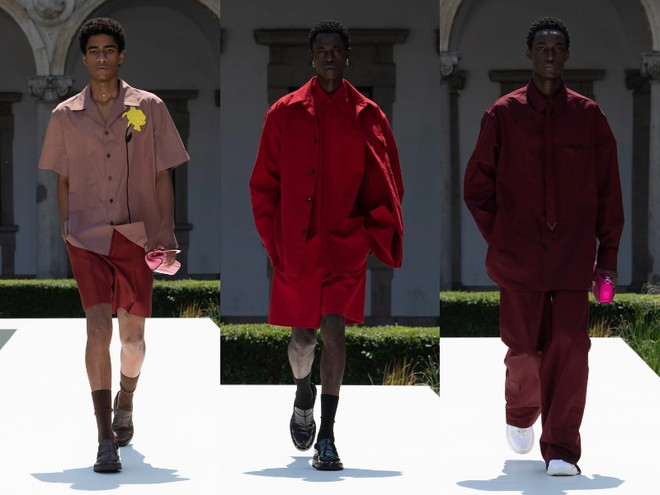 Valentino Xuân Hè Nam 2024 nêu bật tinh thần trẻ trung, phóng khoáng ảnh 6