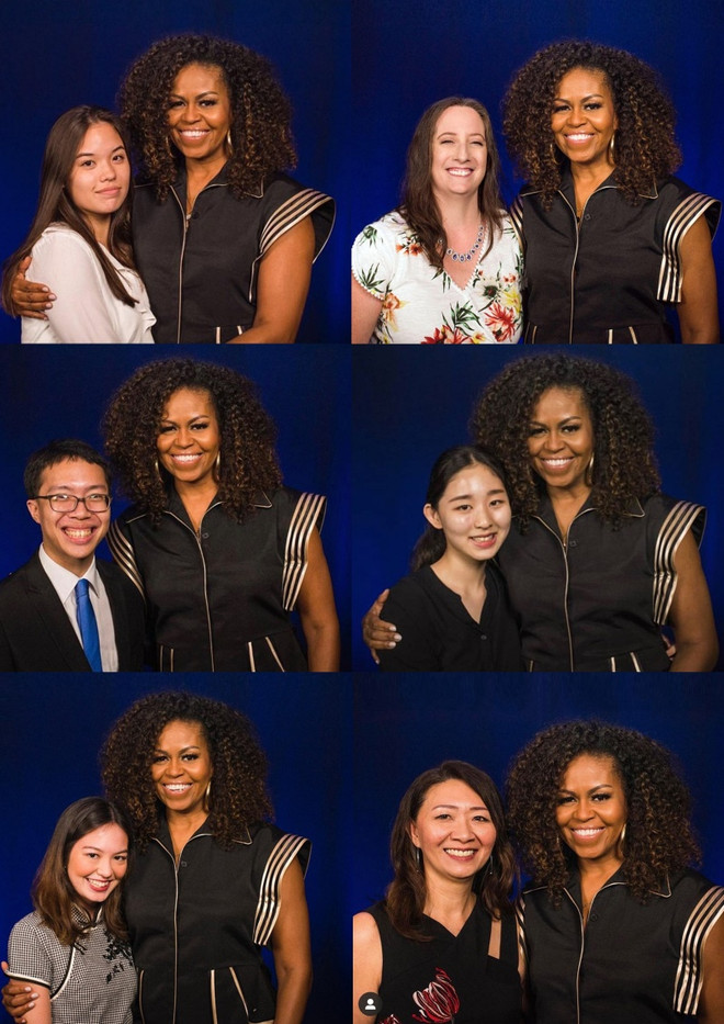 Cựu đệ nhất Phu nhân Mỹ Michelle Obama diện trang phục của Công Trí ảnh 2