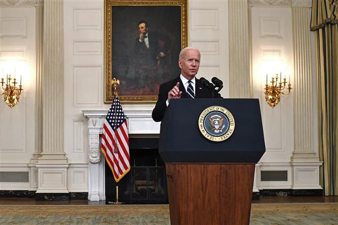 Tổng thống Mỹ Joe Biden. (Ảnh: AFP/TTXVN) Tổng thống Mỹ Joe Biden đề cử 14 nhân sự tòa án các cấp ảnh 1