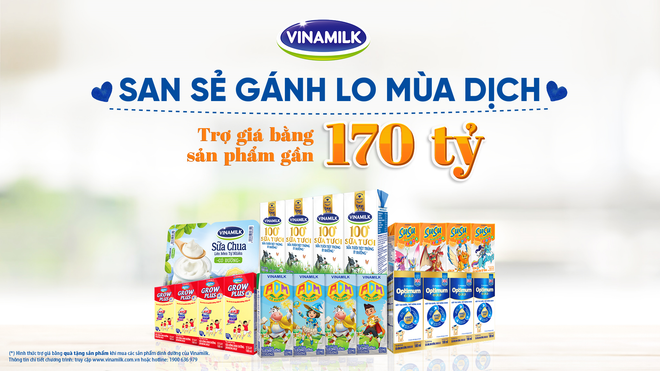 Vinamilk triển khai chương trình trợ giá mùa dịch tới gần 170 tỷ đồng ảnh 1
