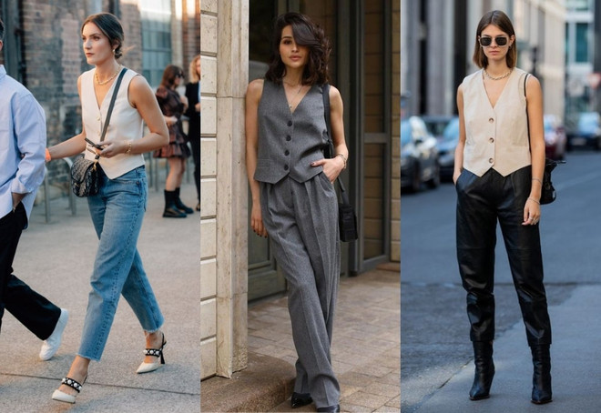 Thả dáng với 4 công thức phối đồ sành điệu với áo ghilê cho mùa Thu ảnh 3