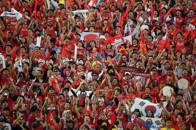 Hàng nghìn cổ động viên xứ Hàn "đổ bộ" tới Nga xem World Cup ảnh 1