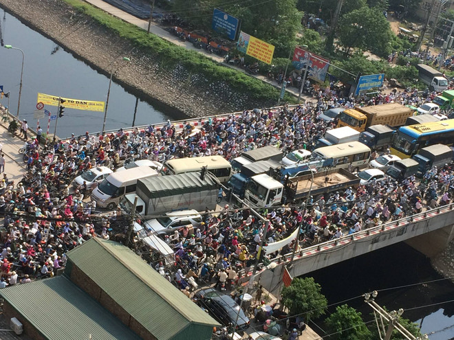 Hà Nội: Ùn tắc kinh hoàng, giao thông "tê liệt" ở khu đô thị Đại Thanh ảnh 4