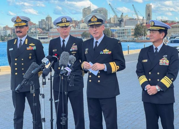 Lần đầu tiên Nhóm Bộ Tứ tổ chức tập trận hải quân Malabar ở Australia ảnh 1