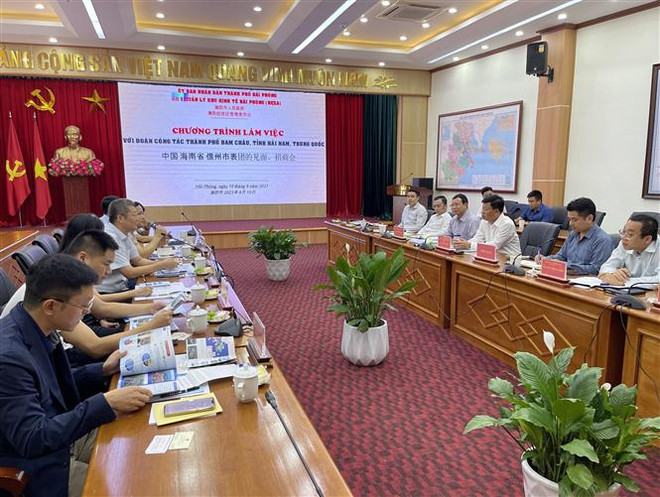 Hải Phòng và tỉnh Hải Nam chia sẻ kinh nghiệm về cảng biển, logistics ảnh 1