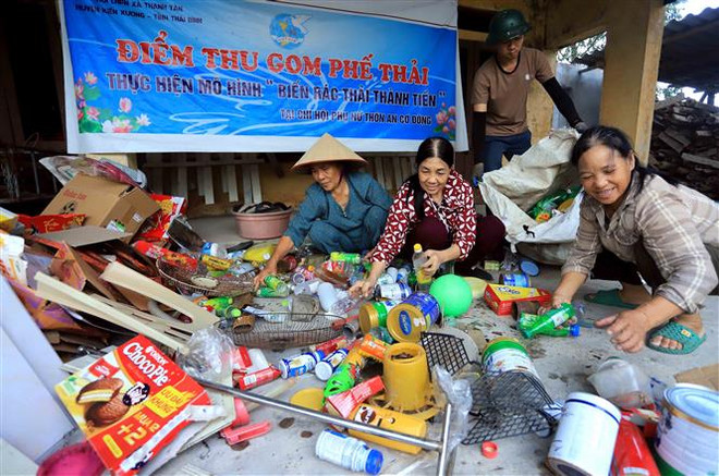 Thái Bình: Nhân rộng mô hình biến rác thải sinh hoạt thành tiền ảnh 1