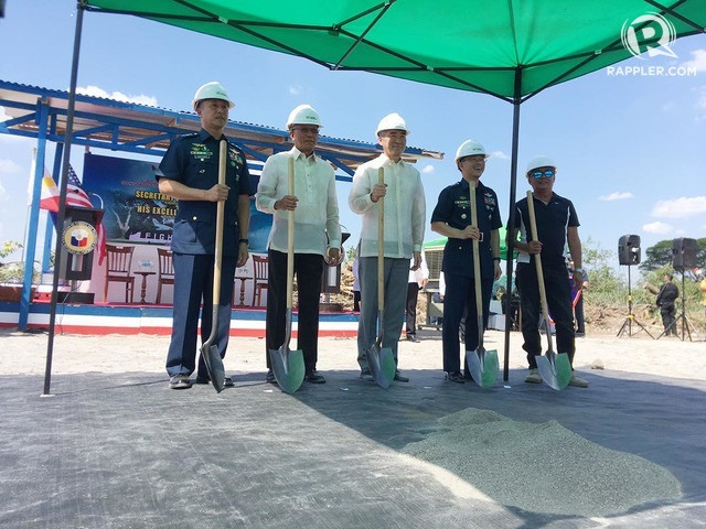 Quang cảnh lễ khởi công. (Nguồn: rappler.com) Quân đội Mỹ khởi công xây dựng cơ sở quân sự tại Philippines ảnh 1