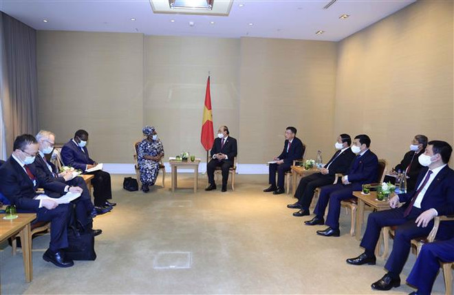Chủ tịch nước Nguyễn Xuân Phúc tiếp Tổng Giám đốc Tổ chức WTO ảnh 1