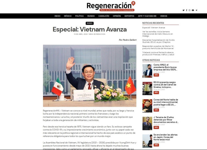 Truyền thông Mexico đưa tin đậm nét chuyến thăm của Chủ tịch Quốc hội ảnh 1