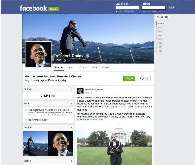 Tổng thống Mỹ Barack Obama ra mắt trang Facebook cá nhân ảnh 1