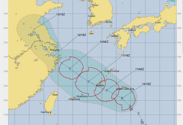 Trận bão thứ 14 trong năm sắp đổ bộ vào miền Đông Trung Quốc ảnh 1
