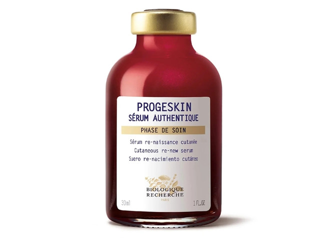 Biologique Recherche Progeskin: Huyết thanh đặc trị có tác dụng giảm tốc độ tổng hợp progerin vầ kích hoạt protein Klotho giúp kiểm soát quá trình trao đổi chất tế bào, làm chậm quá trình lão hóa của tế bào da và tăng tuổi thọ cho làn da Progeskin_30ml.jpg