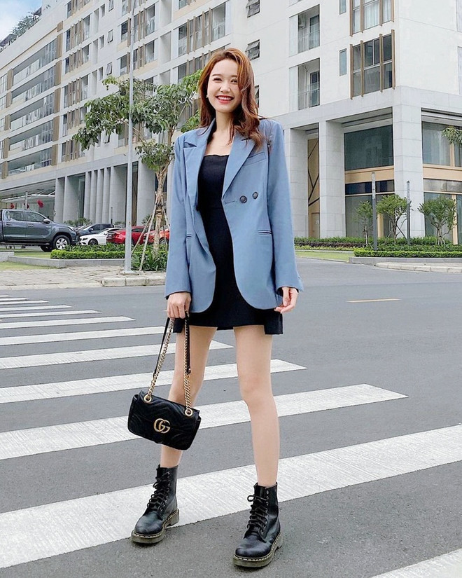 Blazer, sơmi trắng đồng loạt "khuynh đảo" street style của sao Việt ảnh 3